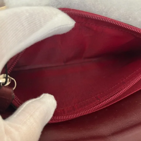 Rare VINTAGE Dior Trotter No. 1 Long Flap Wallet Red Oblique Canvas Y2K - Picture 11 of 12